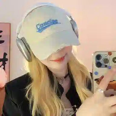 撞青春 宽帽檐大头围帽子 棉 鸭舌帽 男女同款情侣款