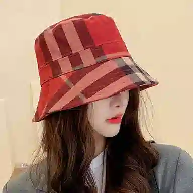 撞青春 日系盆帽小檐百搭英伦礼帽可折叠潮 麂皮绒 渔夫帽 女款