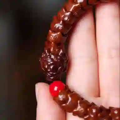 泡泡贝 新中式国潮 生肖龙本命年 火焰龙霸气大气 龙戏珠龙骨珠串把玩盘玩 紫金鼠 手串 男女同款情侣款