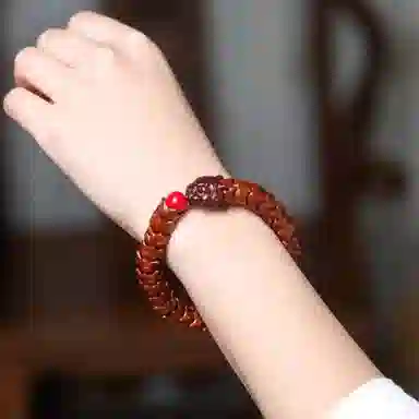 泡泡贝 新中式国潮 生肖龙本命年 火焰龙霸气大气 龙戏珠龙骨珠串把玩盘玩 紫金鼠 手串 男女同款情侣款