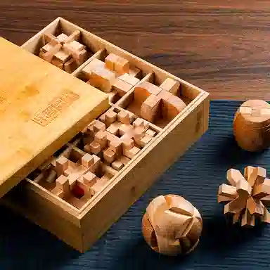 乐智由我 孔明锁鲁班锁 益智国潮 玩具