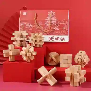 乐智由我 孔明锁鲁班锁 玩具