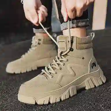 皮革 简约个性时尚经典百搭潮流 短筒 马丁靴 男款