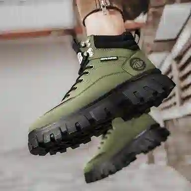 皮革 街头潮流英伦风多用途户外休闲 及踝 马丁靴 男款