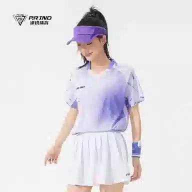 浦锐 序动柔软舒适透气吸湿排汗百搭休闲运动健身羽毛球服 男女同款 跃动紫
