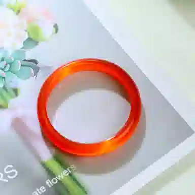 镯瑾 新中式国潮 轻奢高级感小众设计招财纳福复古汉服一步一响古风精致素雅气质 玻璃猫眼 玉石手镯 女款