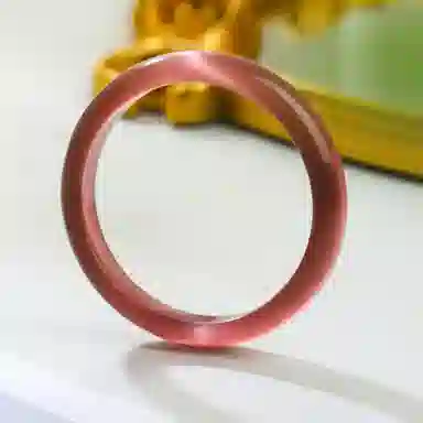 镯瑾 新中式国风温柔气质显白 古风大方古典韵味素圈猫眼 轻奢小众高级设计 优雅清冷 文艺日常百搭 琉璃 手镯 女款