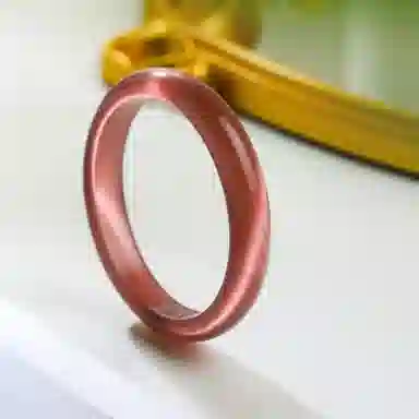 镯瑾 新中式国风温柔气质显白 古风大方古典韵味素圈猫眼 轻奢小众高级设计 优雅清冷 文艺日常百搭 琉璃 手镯 女款