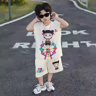 木木屋休闲运动套装 百搭透气亲肤舒适潮流 中小童