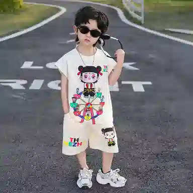 木木屋休闲运动套装 百搭透气亲肤舒适潮流 中小童