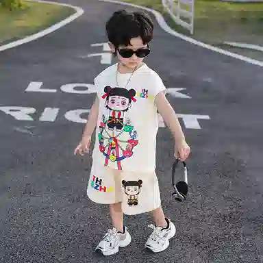 木木屋休闲运动套装 百搭透气亲肤舒适潮流 中小童