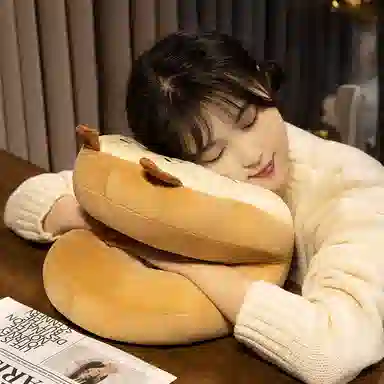 狐狸仙 可爱午睡枕头 趴趴睡枕 玩偶周边