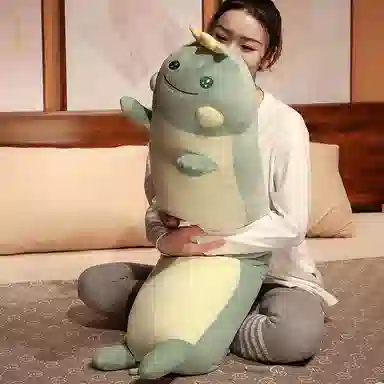 狐狸仙 卡通动物长条抱枕哈士奇 软萌猫咪 玩偶 毛绒公仔