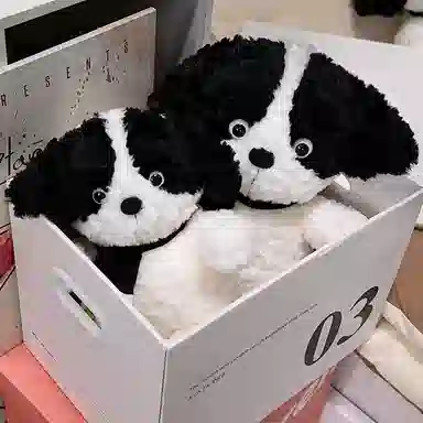 狐狸仙 暖心陪伴围巾小狗 玩偶 毛绒公仔