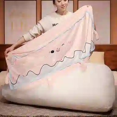 狐狸仙 可爱面包抱枕长条枕靠 玩偶周边