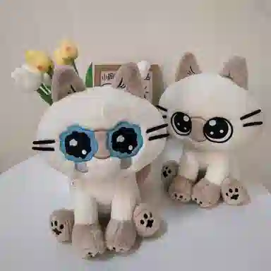 狐狸仙 猫小豆泥之小呆泥 可爱呆萌猫咪 玩偶 毛绒公仔