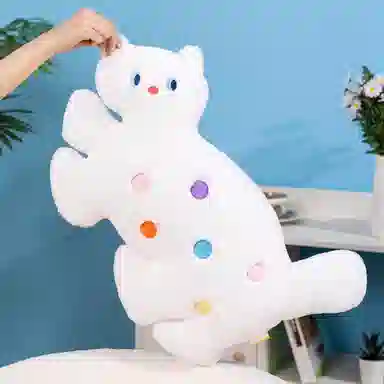 狐狸仙 可爱波点小猫咪 玩偶 毛绒公仔