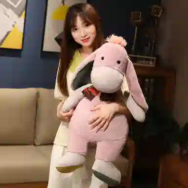 狐狸仙 可爱小毛驴 玩偶 毛绒公仔