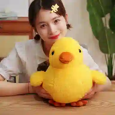 狐狸仙 卡通仿真小鸭抱枕 陪睡娃娃 玩偶 毛绒公仔