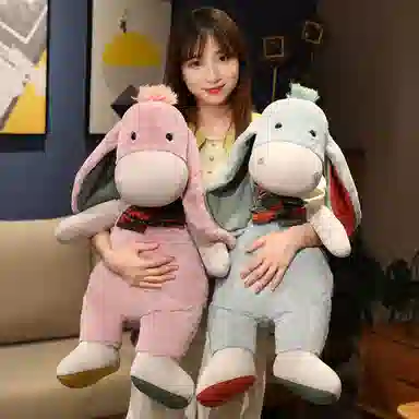 狐狸仙 可爱小毛驴 玩偶 毛绒公仔