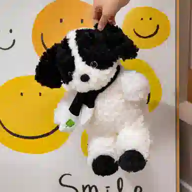 狐狸仙 暖心陪伴围巾小狗 玩偶 毛绒公仔