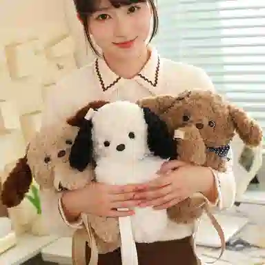 狐狸仙 喵它姐可爱小狗趴趴包 玩偶周边