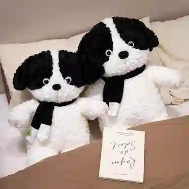 狐狸仙 暖心陪伴围巾小狗 玩偶 毛绒公仔