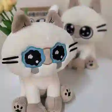 狐狸仙 猫小豆泥之小呆泥 可爱呆萌猫咪 玩偶 毛绒公仔