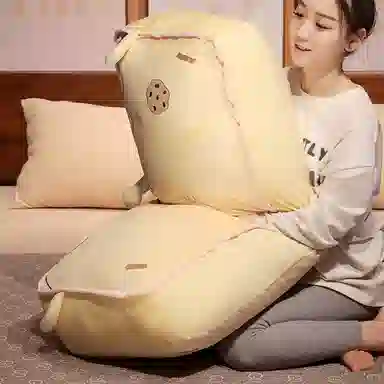 狐狸仙 可爱面包抱枕长条枕靠 玩偶周边
