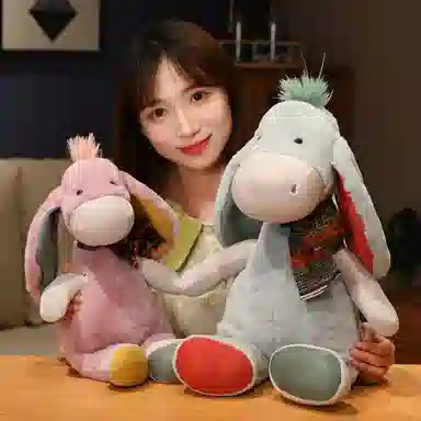 狐狸仙 可爱小毛驴 玩偶 毛绒公仔