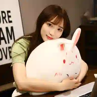 狐狸仙 卡通表情包饭团兔子 玩偶 毛绒公仔