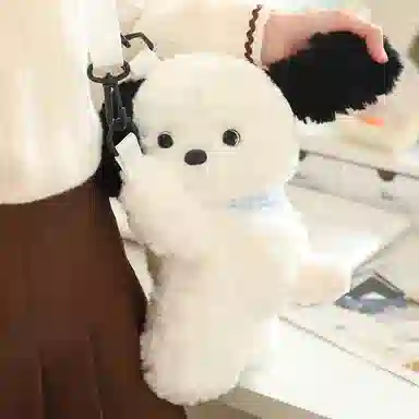 狐狸仙 喵它姐可爱小狗趴趴包 玩偶周边