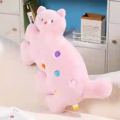 狐狸仙 可爱波点小猫咪 玩偶 毛绒公仔