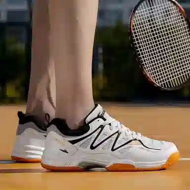 酷丁 训练舒适 减震防滑耐磨 低帮 羽毛球鞋 男女同款