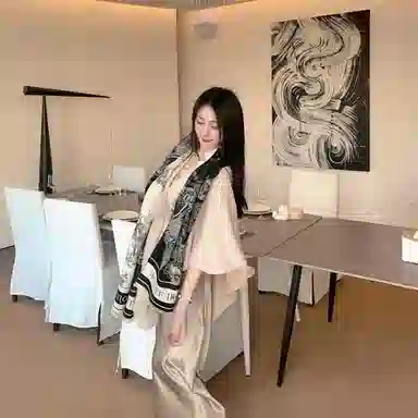 JEANSWEST Landscape Cashmere Scarf Gift Set