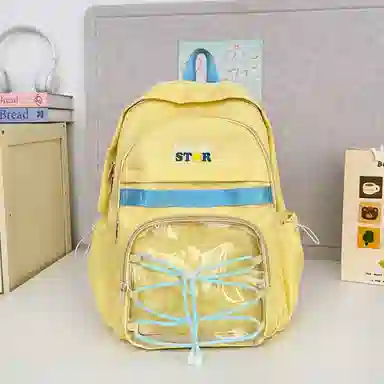 蔻蒂熊 甜美少女书包学院风高中初中生大容量中学生宝藏背包女高颜值小清新 涤纶 双肩包 常规 青少年 白色/黑色/黄色/蓝色