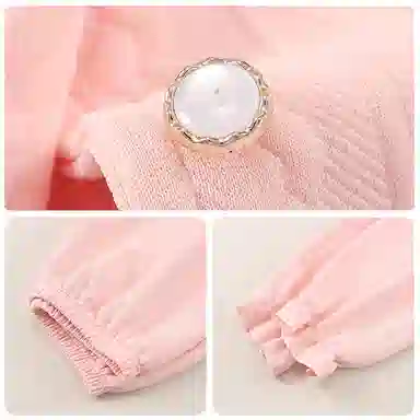 莫代尔 开衫韩版卡通甜美素色时尚保暖亲肤睡衣套装 女款