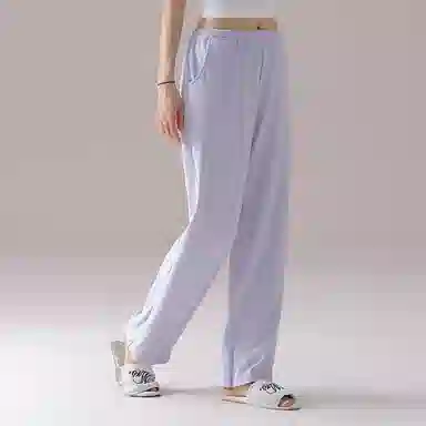 莫代尔 微弹舒适亲肤软糯透气休闲可外穿家居裤睡裤 女款 紫罗兰