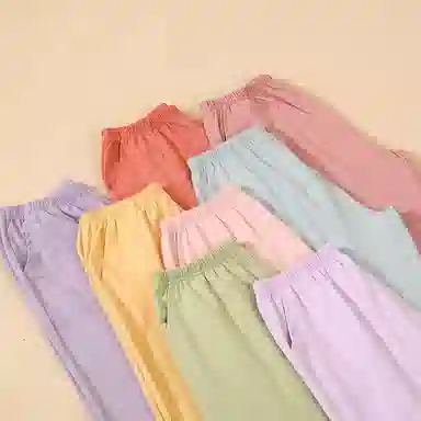 莫代尔 简约休闲舒适亲肤透气柔软百搭纯色七分裤春夏季睡裤 女款