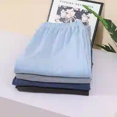 莫代尔 亲肤纯棉柔软舒适素色睡裤 男