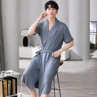 莫代尔 个性气质时尚百搭睡袍 男款