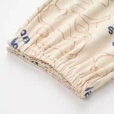 莫代尔 柔软简约亲肤细腻透气休闲时尚舒适轻盈薄款居家三分裤睡裤 女款 杏色