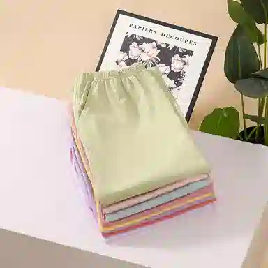 莫代尔 简约休闲舒适亲肤透气柔软百搭纯色七分裤春夏季睡裤 女款