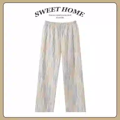 莫代尔 舒适亲肤柔软可外穿长裤春秋季睡裤 女款 杏色