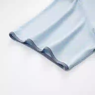 莫代尔 气质时尚个性大方圆领韩版百搭简洁休闲舒适柔软细腻短袖长裤家居服可外穿睡衣套装 男款