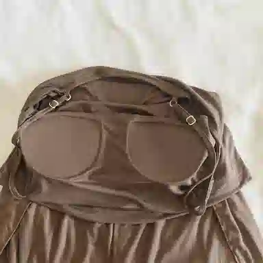 莫代尔 素色时尚舒适亲肤带胸垫防凸点吊带衫短裤可外穿睡衣套装 女款