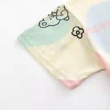 莫代尔 舒适透气百搭圆领短袖上衣亲肤细腻休闲长裤家居服可外穿睡裙睡衣套装 女款 杏色