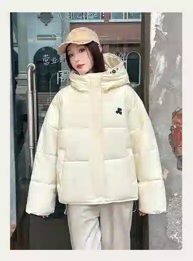 丝絮丝绸 冬季韩版宽松加厚面包服小个子棉衣棉服 女款