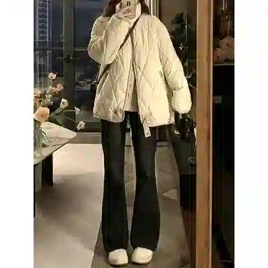 丝絮丝绸 冬季韩系高级感宽松舒适百搭外套棉服 男女同款