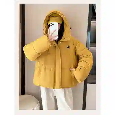 丝絮丝绸 冬季韩版宽松加厚面包服小个子棉衣棉服 女款